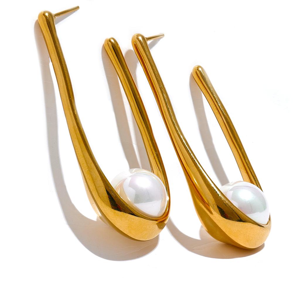 Yhpup Minimalist Stainless Steel Round Imitation Pearls Geometric Huggie Earrings Gold Silver Color Anti Allergic Jewelry Gift
Yhpup Minimalist Stainless Steel Round Imitation Pearls Geometric Huggie Earrings Gold Silver Color Anti Allergic Jewelry Gift