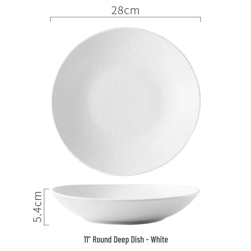 Nordic Linen Texture Ceramic Soup Plate
Nordic Linen Texture Ceramic Soup Plate