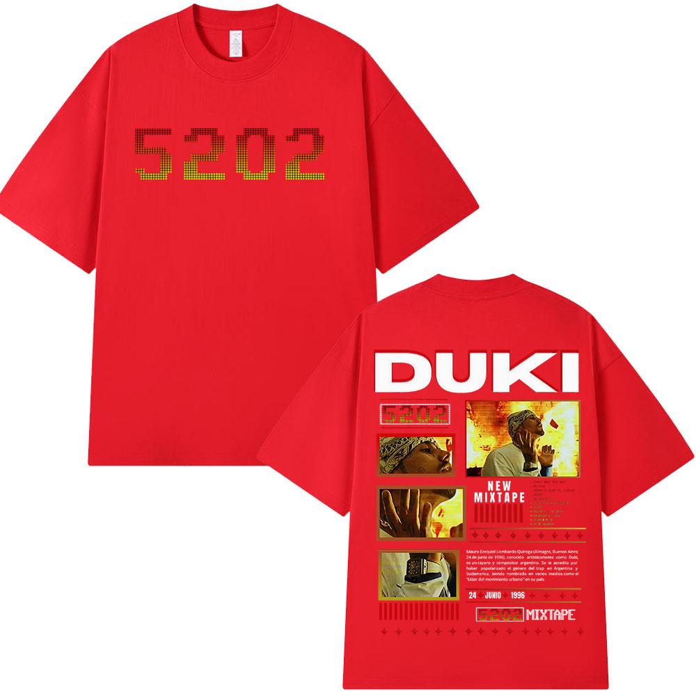Rapper Duki 5202 MIXTAPE Merch Tshirt Unisexs Women Clothing Cotton Oversized Tshirts Fashion Hip Hop Short Sleeve T Shirts Tops 2XL
Rapper Duki 5202 MIXTAPE Merch Tshirt Unisexs Women Clothing Cotton Oversized Tshirts Fashion Hip Hop Short Sleeve T Shirts Tops 2XL