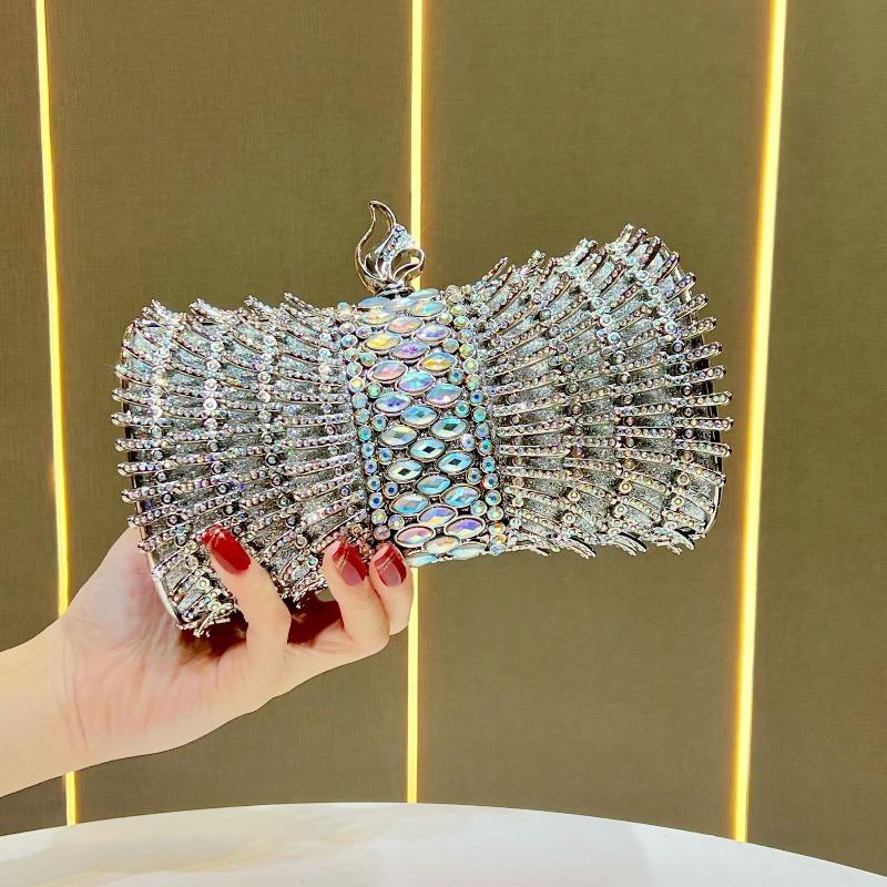 Evening Banquet Dress Bag, Full of Diamonds, Banquet Handbag, Fashionable Handbag, Shoulder Bag срібний
Evening Banquet Dress Bag, Full of Diamonds, Banquet Handbag, Fashionable Handbag, Shoulder Bag срібний