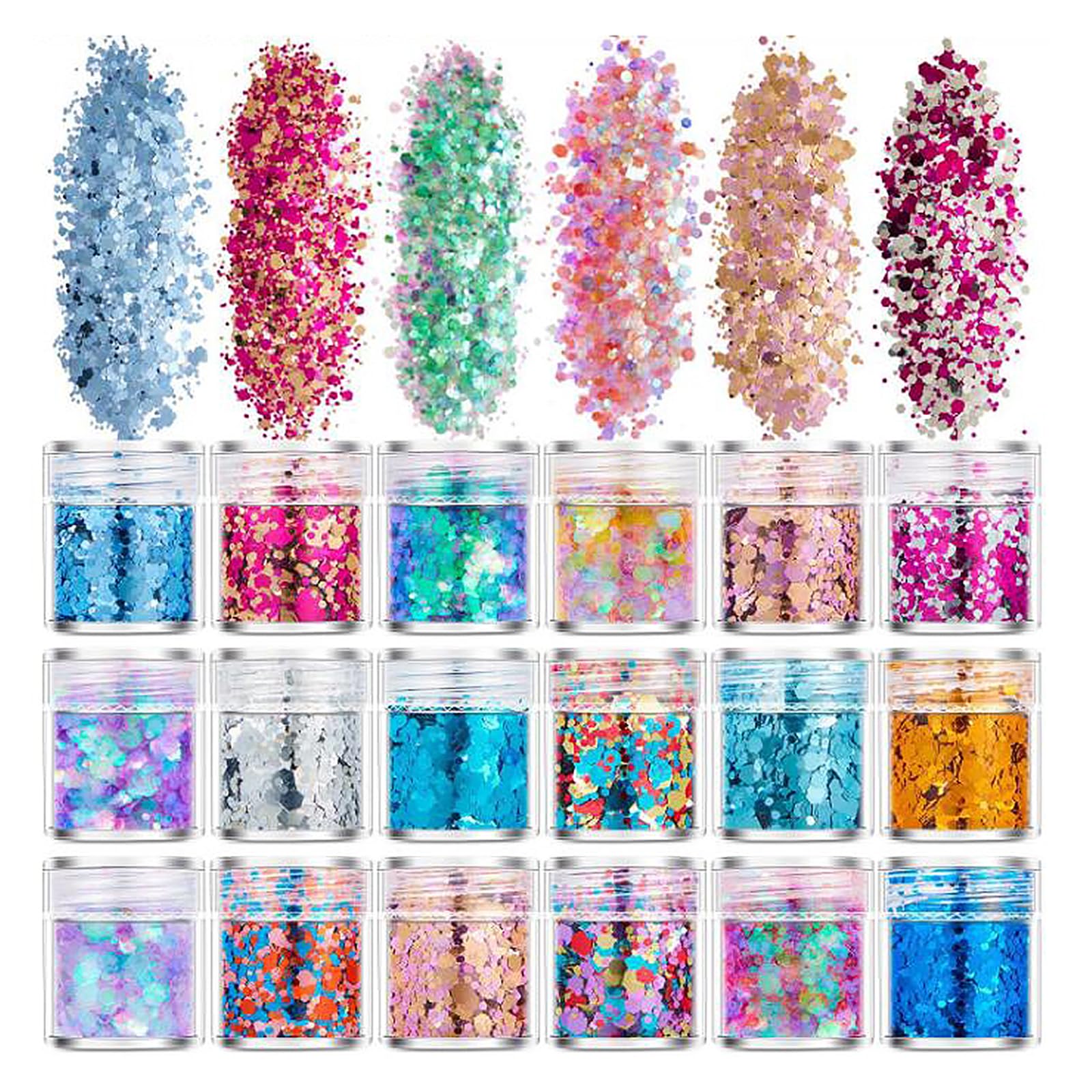 YFFSFDC Glitter Hologram 18 Color Set Glitter Nail Parts Nail Art with Container Glitter Glitter Glitter Powder Nail Powder Face Decoration Hair
YFFSFDC Glitter Hologram 18 Color Set Glitter Nail Parts Nail Art with Container Glitter Glitter Glitter Powder Nail Powder Face Decoration Hair