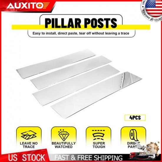 For 2015- Ford F150 Truck 4Pcs Glossy Chrome Window Pillar Post Trim Cover
For 2015- Ford F150 Truck 4Pcs Glossy Chrome Window Pillar Post Trim Cover