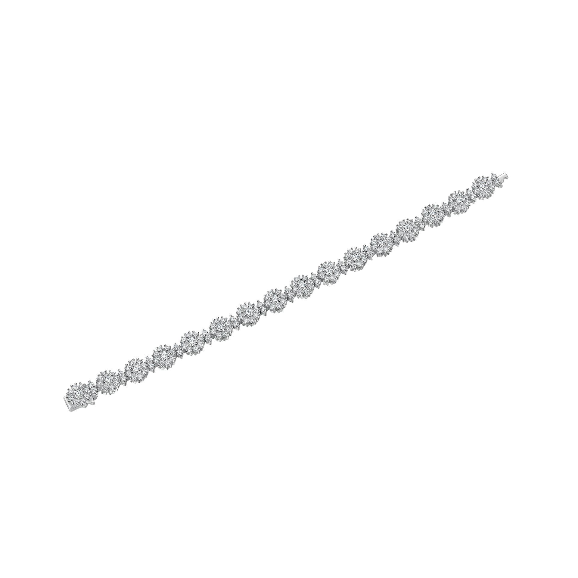 S925 Sterling Silver Diamond Sunflower Bracelet for Women - Elegant European & American Design 925 Silver білий
S925 Sterling Silver Diamond Sunflower Bracelet for Women - Elegant European & American Design 925 Silver білий