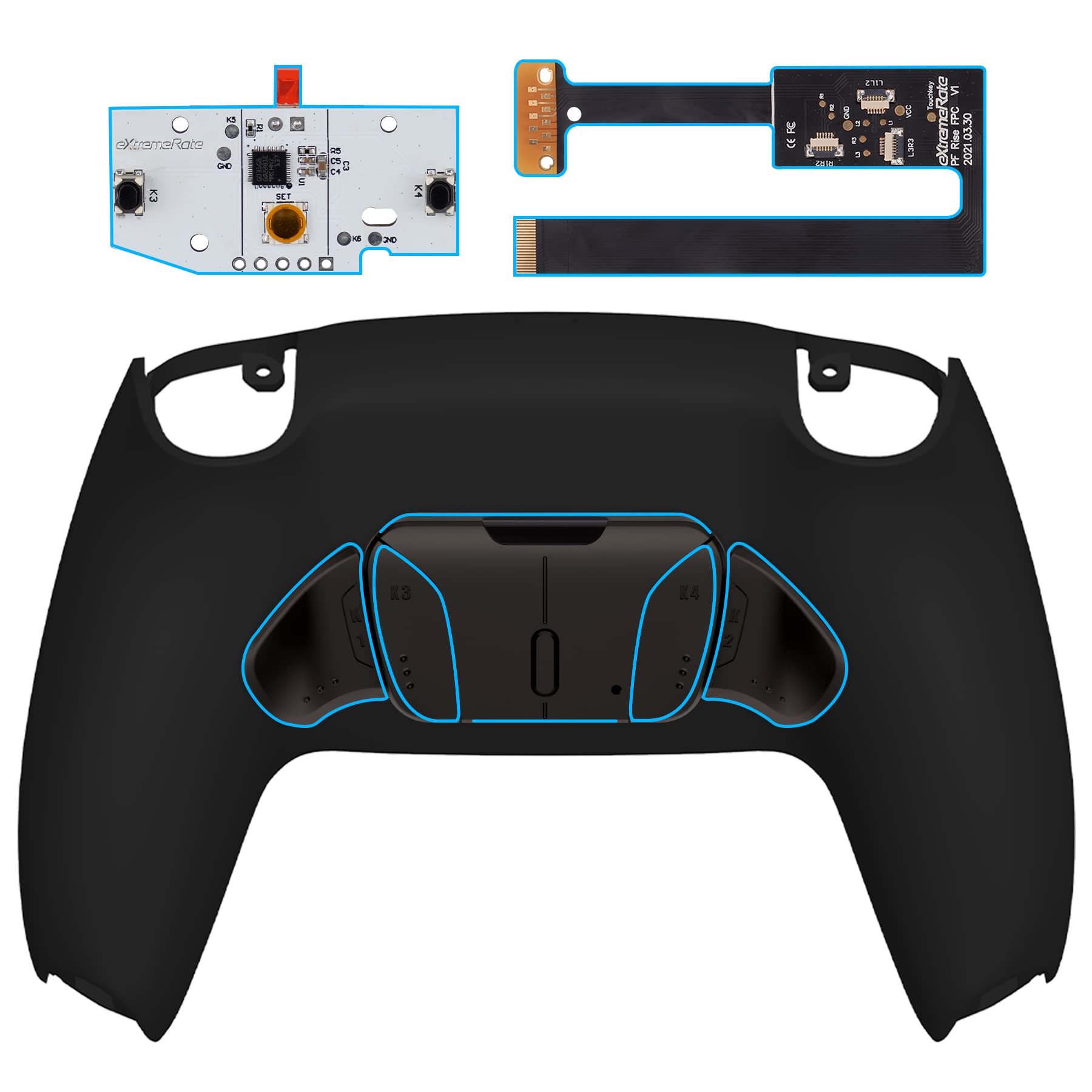 eXtremeRate Programmable Back Paddle Metal Version Pure Color RISE4 Remap Kit Compatible with PS5 Controller Compatible with PS5 Controller Upgrade
eXtremeRate Programmable Back Paddle Metal Version Pure Color RISE4 Remap Kit Compatible with PS5 Controller Compatible with PS5 Controller Upgrade