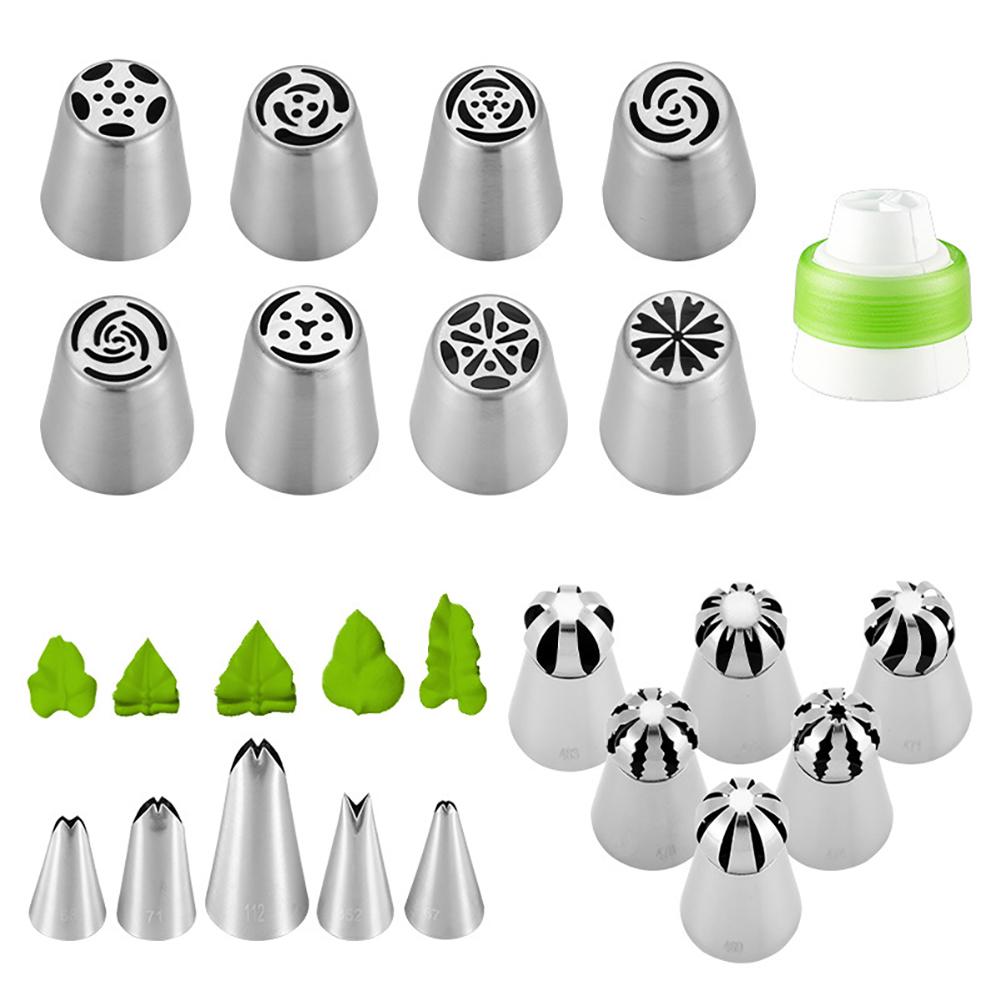 Baking Piping Nozzles Stainless Steel Seamless Design Kitchen Cream Pastry Cake Decorating Tools 20pcs/set#1
Baking Piping Nozzles Stainless Steel Seamless Design Kitchen Cream Pastry Cake Decorating Tools 20pcs/set#1