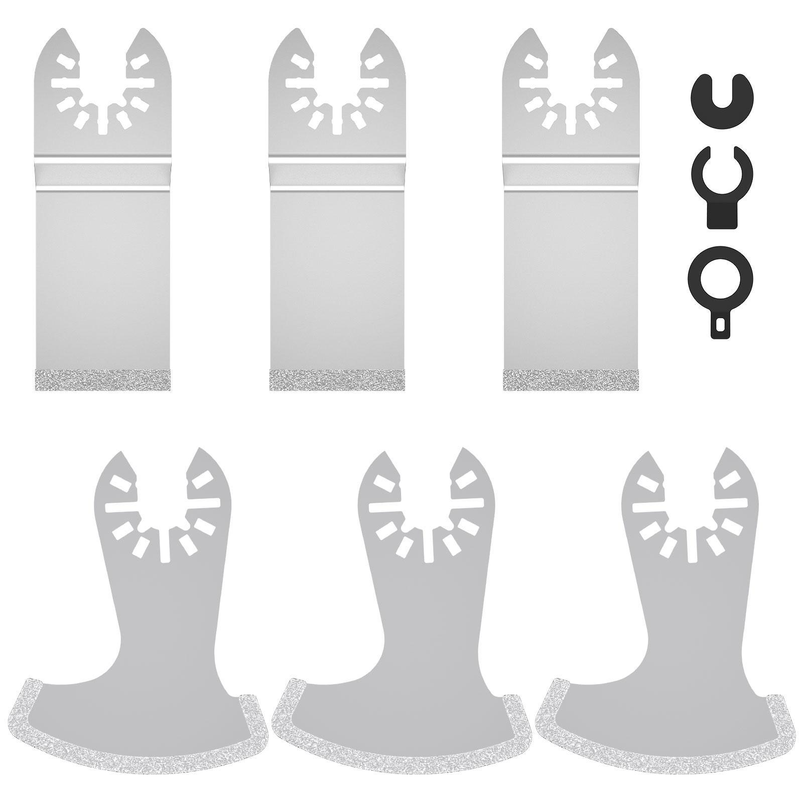 Diamond Oscillating Tool Blade Set Multi Tool Mortar Cutting Saw Blades Precise Multitool Blades for Grout Removal Soft Tile Cut
Diamond Oscillating Tool Blade Set Multi Tool Mortar Cutting Saw Blades Precise Multitool Blades for Grout Removal Soft Tile Cut