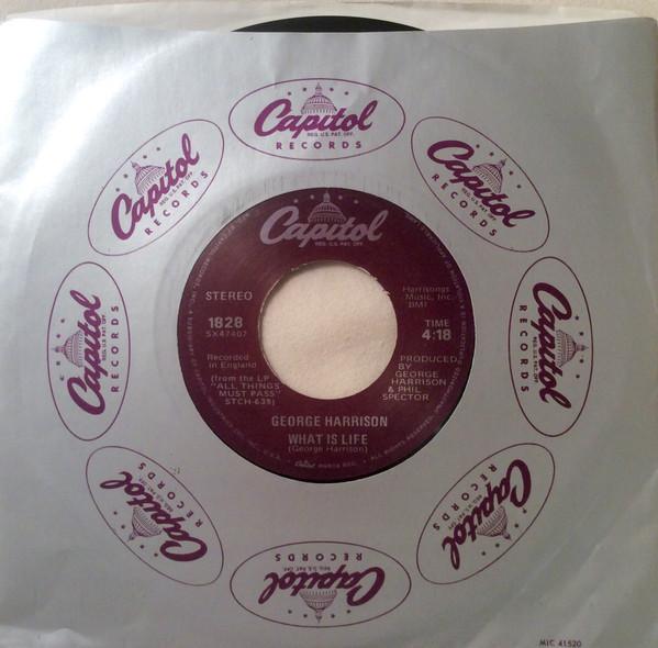 7inch Record GEORGE HARRISON - What Is Life 1828 Capitol Records 1978 US Rock Used
7inch Record GEORGE HARRISON - What Is Life 1828 Capitol Records 1978 US Rock Used