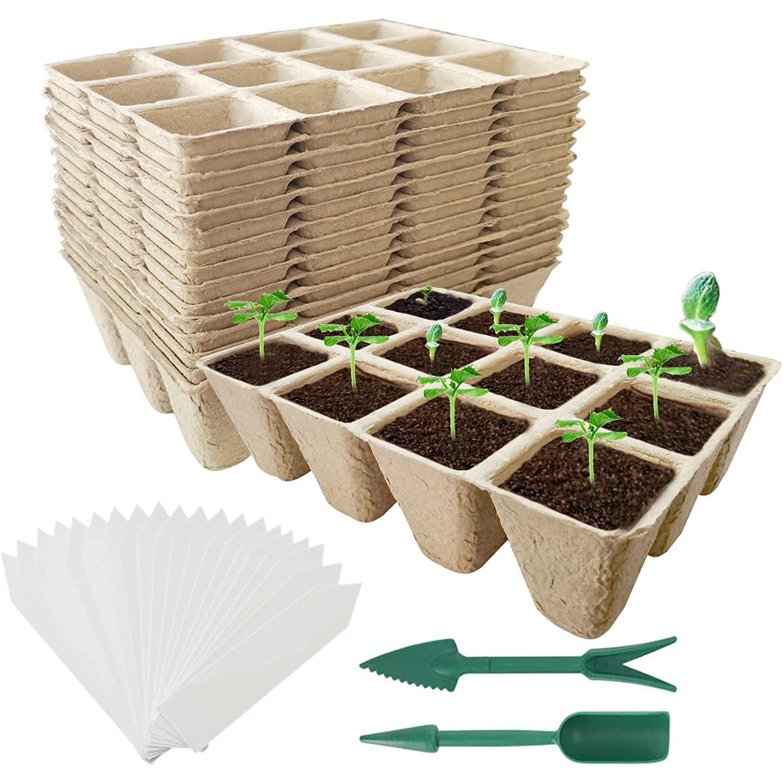 10/50pcs Seed Starter Tray Plants Growing Tray Degradable Seedling Germination Starter Tray for Flower Vegetable Garden Supplies
10/50pcs Seed Starter Tray Plants Growing Tray Degradable Seedling Germination Starter Tray for Flower Vegetable Garden Supplies