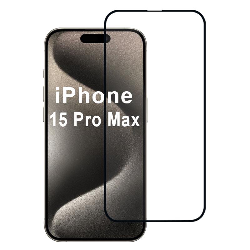 For iPhone 15 Pro Max Screen Protector Silk Print High Aluminum-Silicon Glass Film Type A
For iPhone 15 Pro Max Screen Protector Silk Print High Aluminum-Silicon Glass Film Type A