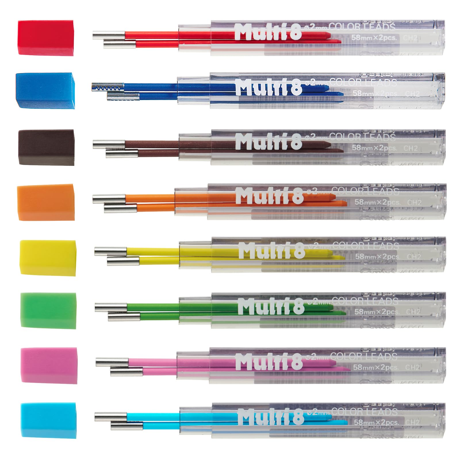 Pentel Art Multi 8 Replacement Set Leads, 8-Color (804CH2-8AMZ)
Pentel Art Multi 8 Replacement Set Leads, 8-Color (804CH2-8AMZ)