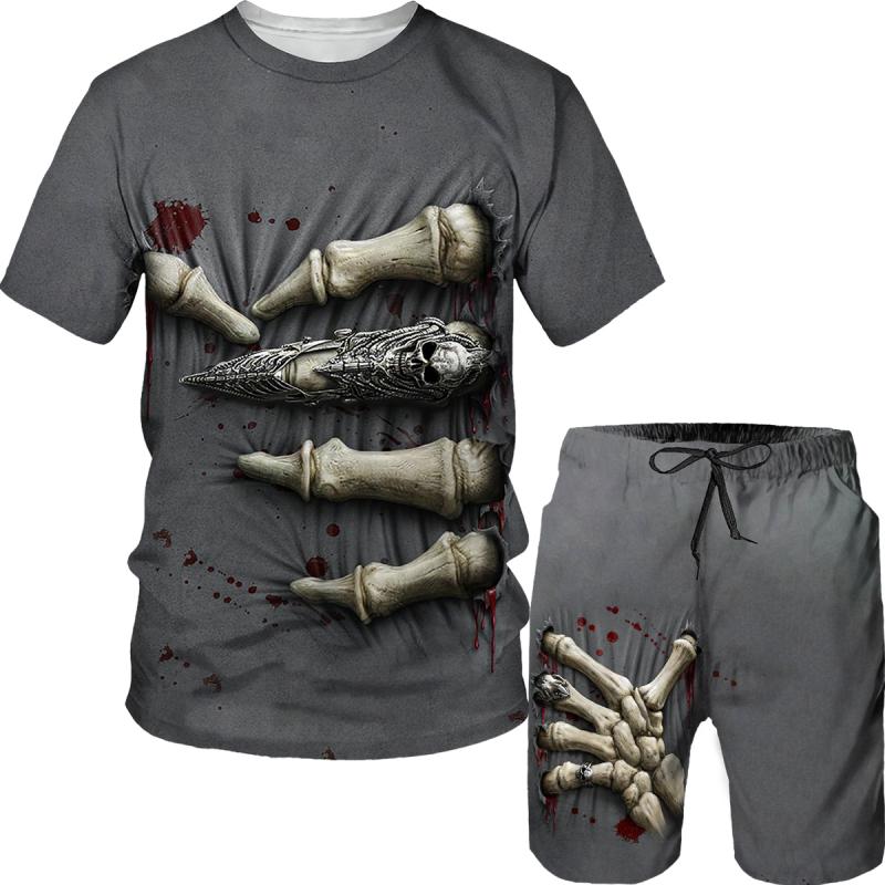 3D-принт Horror Skeleton. Смішний чоловічий комплект футболок. Літня повсякденна футболка з круглим вирізом. Шорти. Комплект із 2 предметів. Трендовий чоловічий одяг. Пуловер. XL
3D-принт Horror Skeleton. Смішний чоловічий комплект футболок. Літня повсякденна футболка з круглим вирізом. Шорти. Комплект із 2 предметів. Трендовий чоловічий одяг. Пуловер. XL
