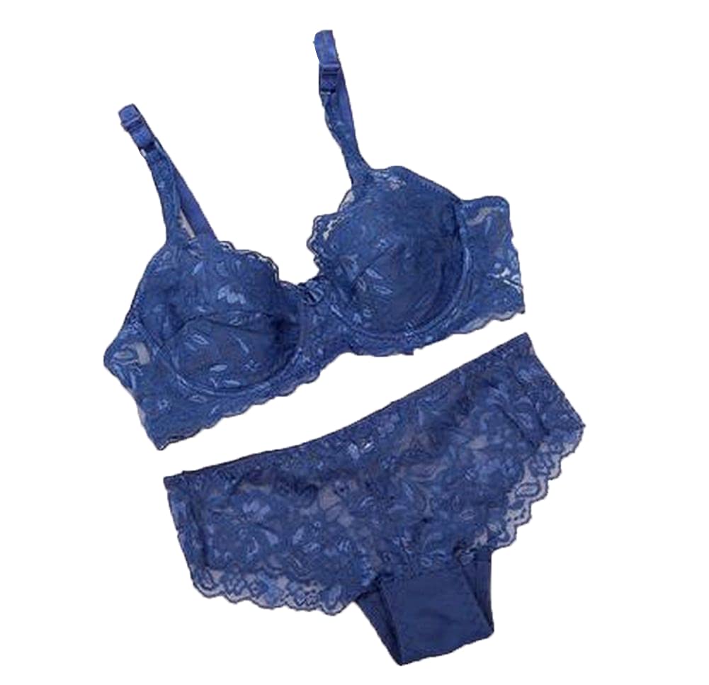Plus Nao Bra and Panty Size 85B Navy x Standard Women s 2-Piece Set, 3/4 Cup, See-Through, (38),
Plus Nao Bra and Panty Size 85B Navy x Standard Women s 2-Piece Set, 3/4 Cup, See-Through, (38),