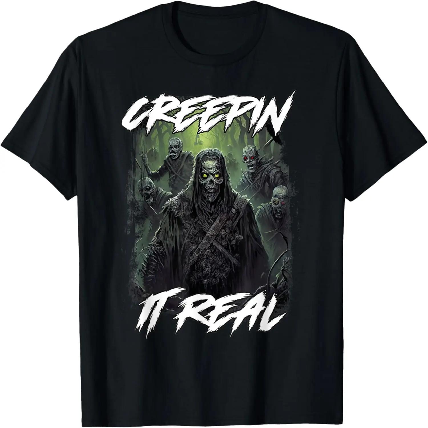 Retro Horror Movie Halloween Zombies Creepin It Real Scary T-Shirt S чёрный
Retro Horror Movie Halloween Zombies Creepin It Real Scary T-Shirt S чёрный