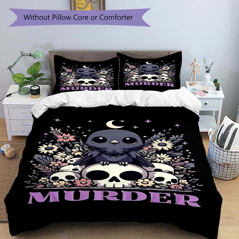 3pcs Birds & Skeletons Print Cover Set Ultra Soft, Breathable, and Comfortable Bedding with Stylish Design for Bedroom and Guest Room Decor 1 Cov 135x200cm
3pcs Birds & Skeletons Print Cover Set Ultra Soft, Breathable, and Comfortable Bedding with Stylish Design for Bedroom and Guest Room Decor 1 Cov 135x200cm