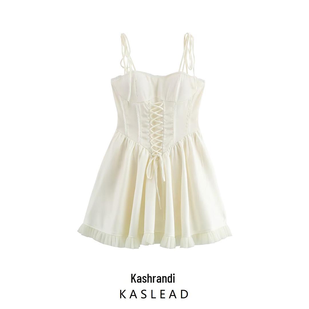 2025 Spring Women s European & American Style Lace Splicing Bandage Slip Dress S слоновая кость
2025 Spring Women s European & American Style Lace Splicing Bandage Slip Dress S слоновая кость