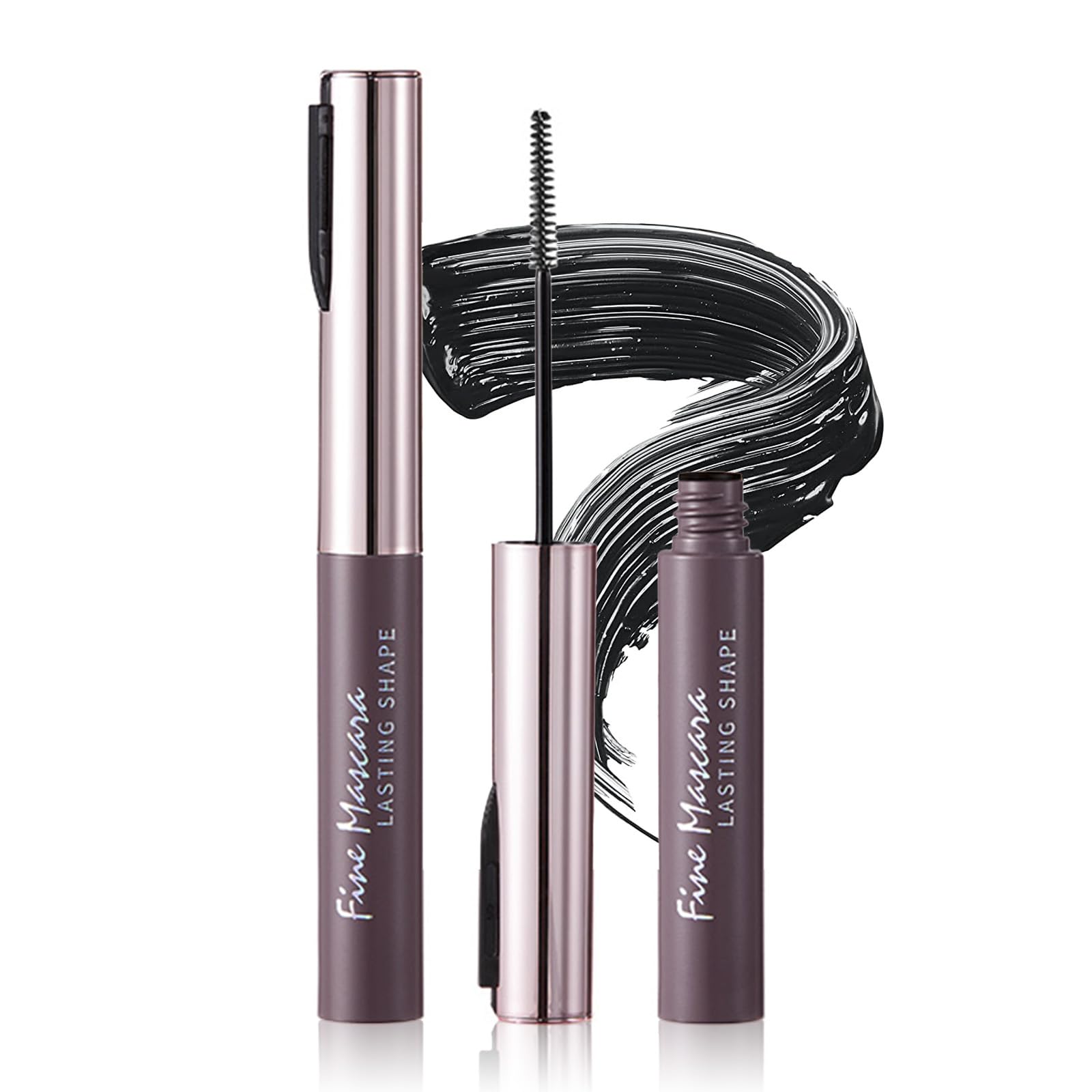 Qin Derdom Mascara - Double Brush Type Mascara. Features a thinning brush for lengthening, volume, curl retention, and long-lasting wear. Waterproof,
Qin Derdom Mascara - Double Brush Type Mascara. Features a thinning brush for lengthening, volume, curl retention, and long-lasting wear. Waterproof,