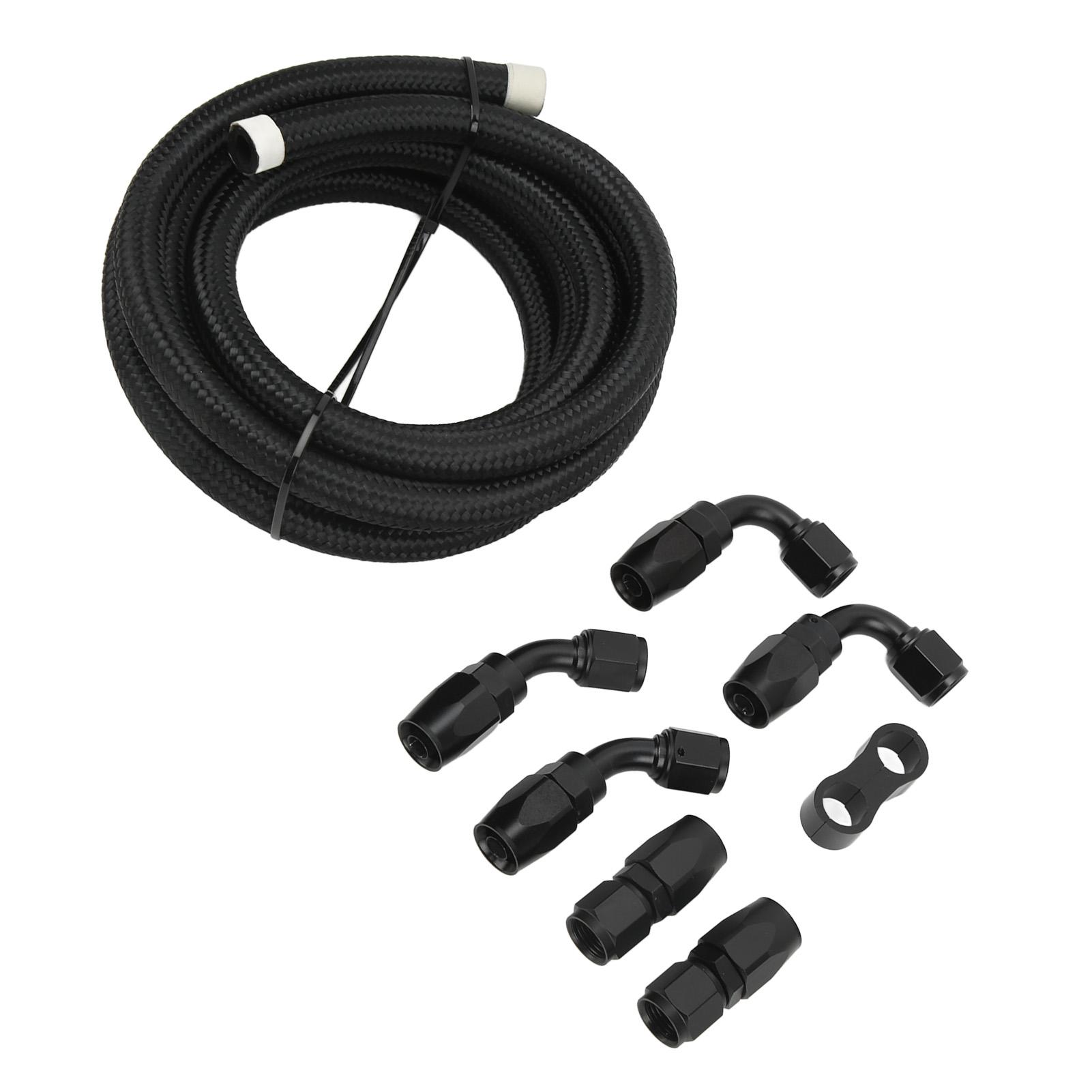 3 Meter Fuel Line Hose Kit AN6 Hose Fitting Adapter Aluminum Nylon Braided for Coolant Diesel Hydraulic Oil
3 Meter Fuel Line Hose Kit AN6 Hose Fitting Adapter Aluminum Nylon Braided for Coolant Diesel Hydraulic Oil