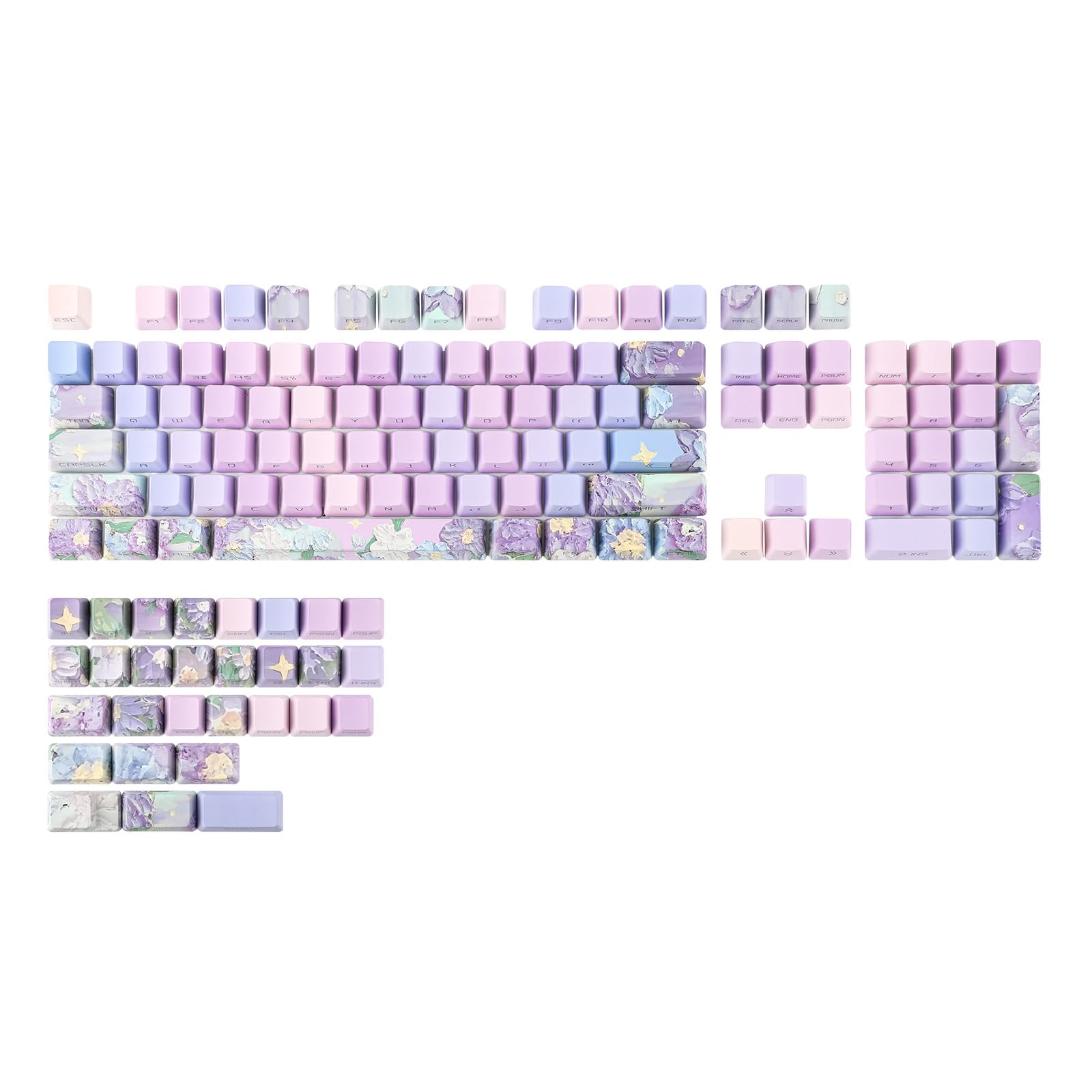 KiiBoom Violet Keycap Set OEM Profile for ANSI Layout 133 Keys Side Print PBT Custom Keycaps for MX Switch Gaming Mechanical Keyboard
KiiBoom Violet Keycap Set OEM Profile for ANSI Layout 133 Keys Side Print PBT Custom Keycaps for MX Switch Gaming Mechanical Keyboard
