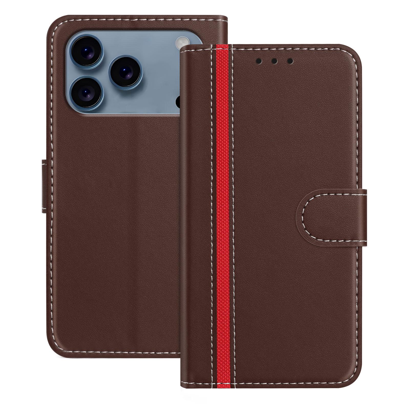 For iPhone 17 Pro Max Phone Cases Wallet Stand Color Splicing Leather Cover with Magnetic Clasp
For iPhone 17 Pro Max Phone Cases Wallet Stand Color Splicing Leather Cover with Magnetic Clasp