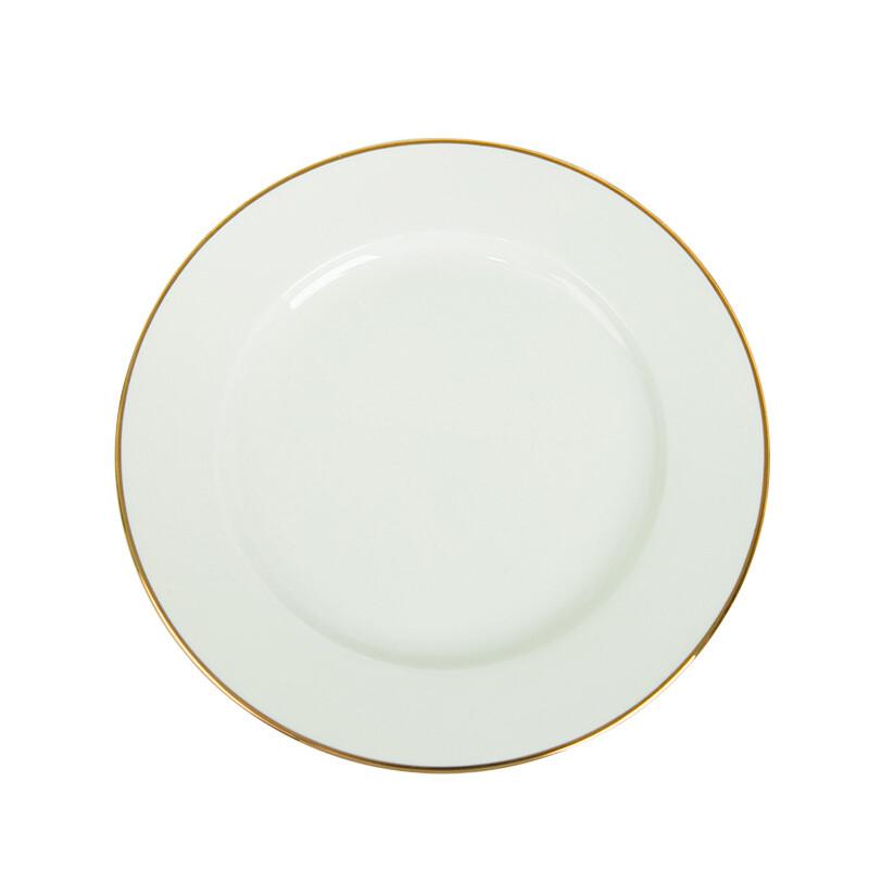 7-inch Ceramic Gold Rim Flat Plate
7-inch Ceramic Gold Rim Flat Plate