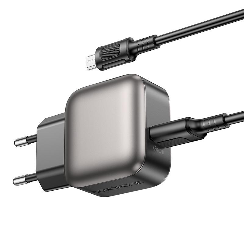 BOROFONE BAS52A Zhenchuang QC3.0 Single Port USB Charger Set (Micro) - European Standard Single Port QC3.0 Charger Set (Micro) чорний
BOROFONE BAS52A Zhenchuang QC3.0 Single Port USB Charger Set (Micro) - European Standard Single Port QC3.0 Charger Set (Micro) чорний