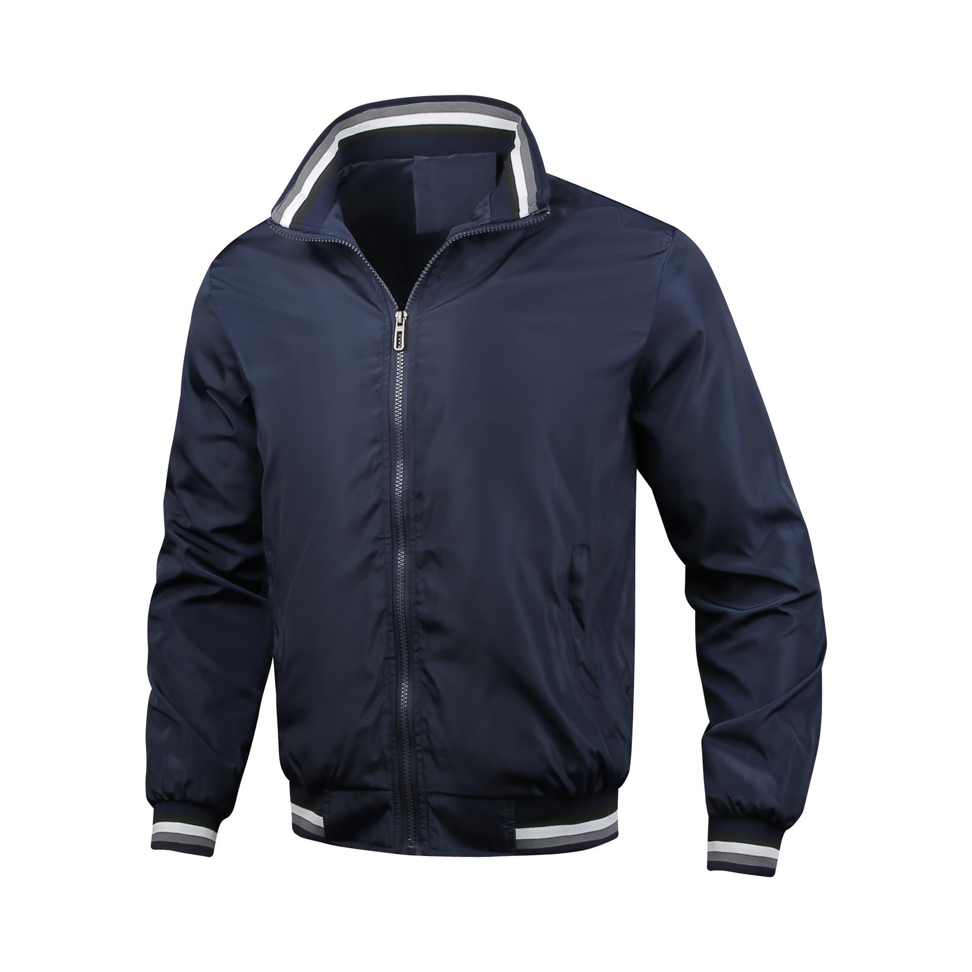 Large Size Men s Spring and Autumn Coat Stand Collar Zipper Jacket Casual Solid Sports Outerwear 4XL темно-синього кольору
Large Size Men s Spring and Autumn Coat Stand Collar Zipper Jacket Casual Solid Sports Outerwear 4XL темно-синього кольору