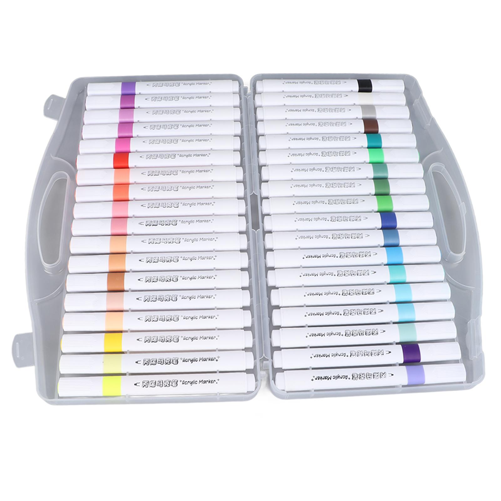 36 Colors Acrylic Paint Marker Pens High Coverage Power Triangular Shell Acrylic Markers for DIY
36 Colors Acrylic Paint Marker Pens High Coverage Power Triangular Shell Acrylic Markers for DIY