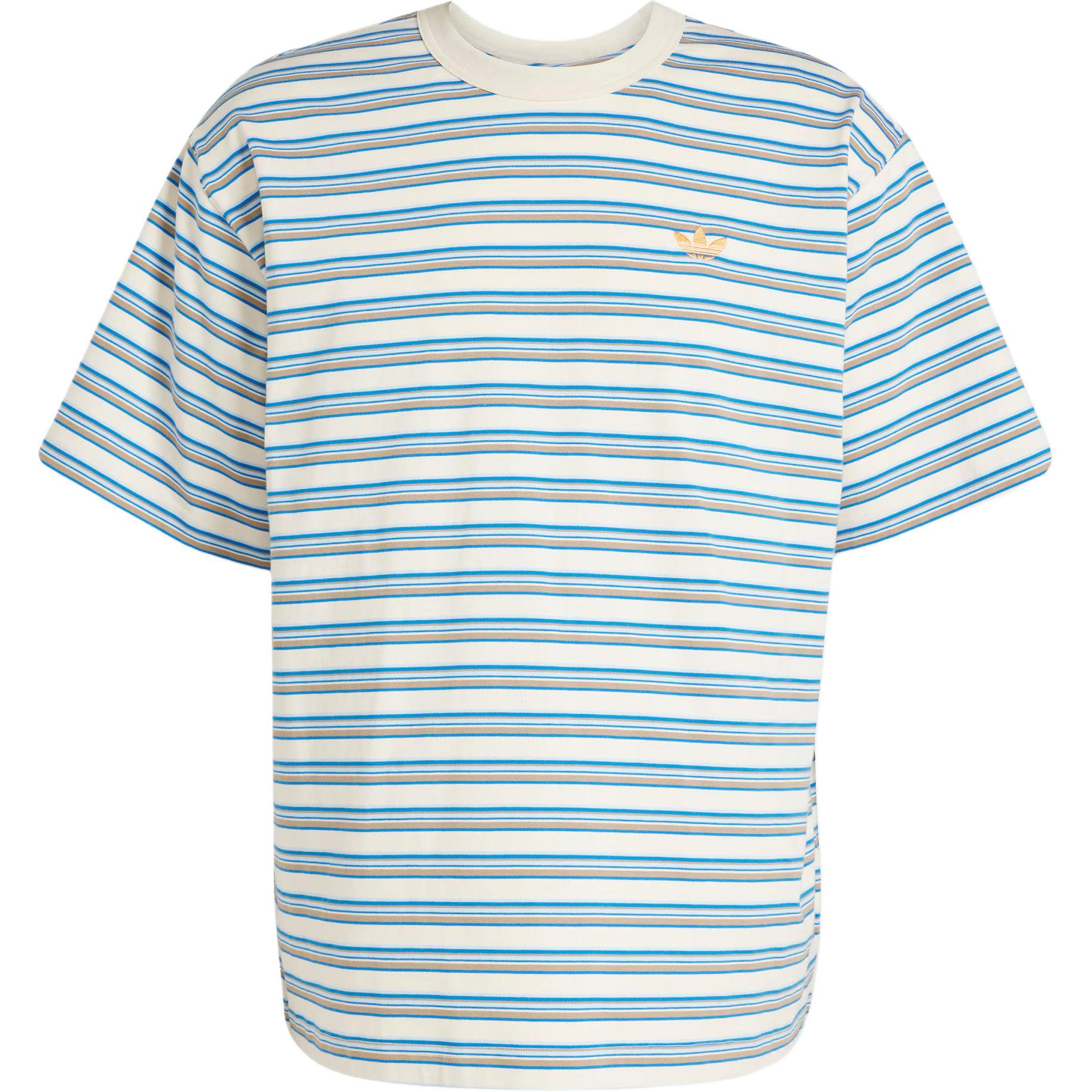 Adidas Originals Stripe T-Shirt Fashion Versatile Round Neck Short Sleeve Men Tops White Blue Light-Orange KB8355 3XL
Adidas Originals Stripe T-Shirt Fashion Versatile Round Neck Short Sleeve Men Tops White Blue Light-Orange KB8355 3XL