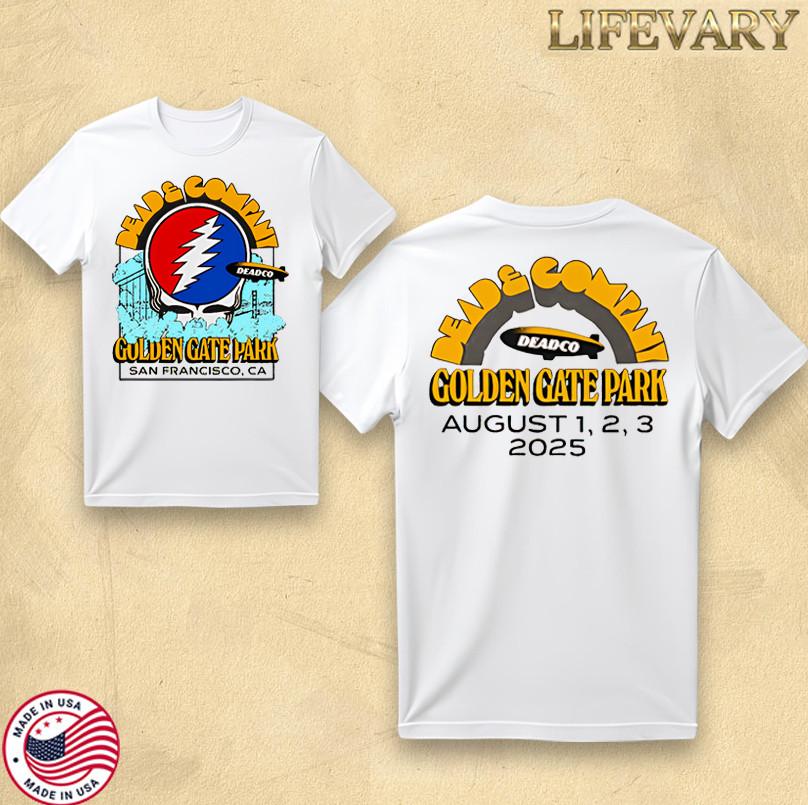 Dead and Company August 1–3 2025 Golden Gate Park TShirt Unisex Official Conce Unisex T-Shirt L
Dead and Company August 1–3 2025 Golden Gate Park TShirt Unisex Official Conce Unisex T-Shirt L