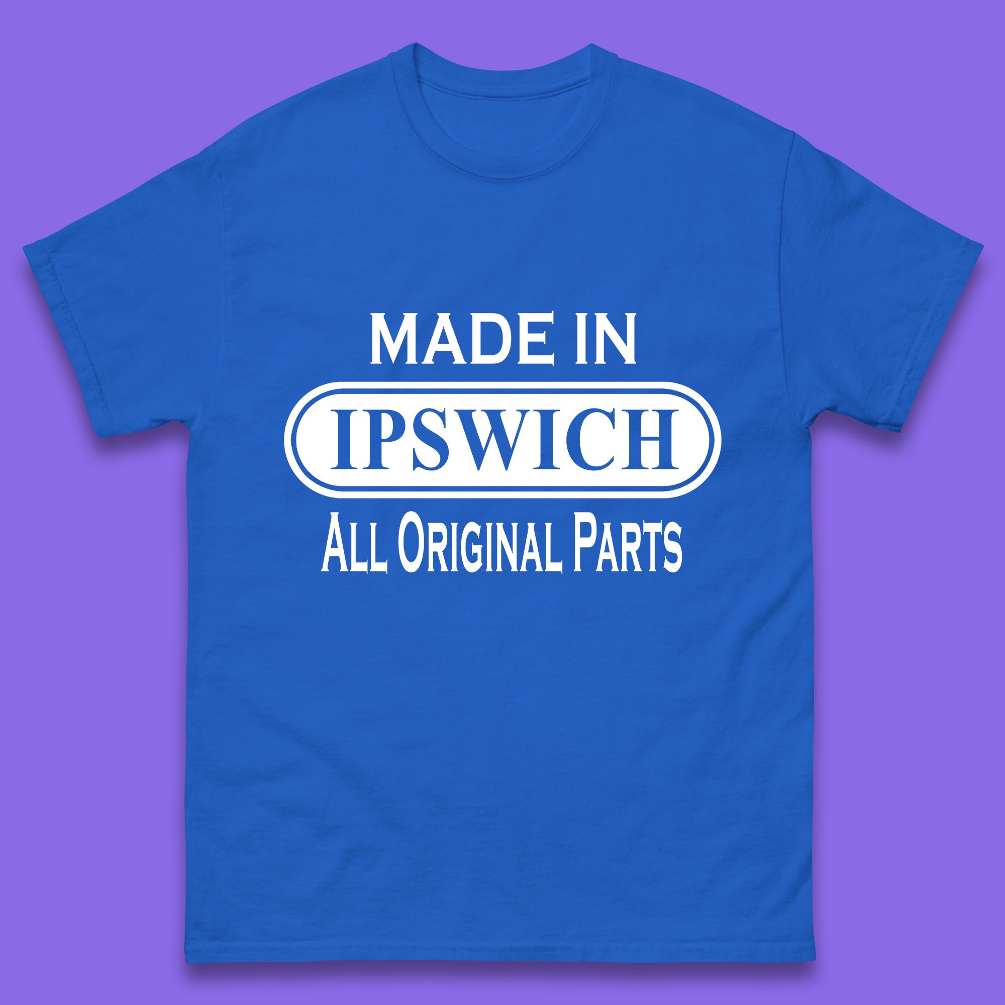 Made in Ipswich All Original Parts Mens T Shirt Womens Tops Tees S
Made in Ipswich All Original Parts Mens T Shirt Womens Tops Tees S