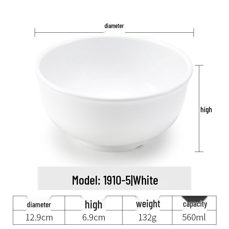 Imitation Porcelain Melamine Rice & Noodle Bowl - Laser Print Logo
Imitation Porcelain Melamine Rice & Noodle Bowl - Laser Print Logo