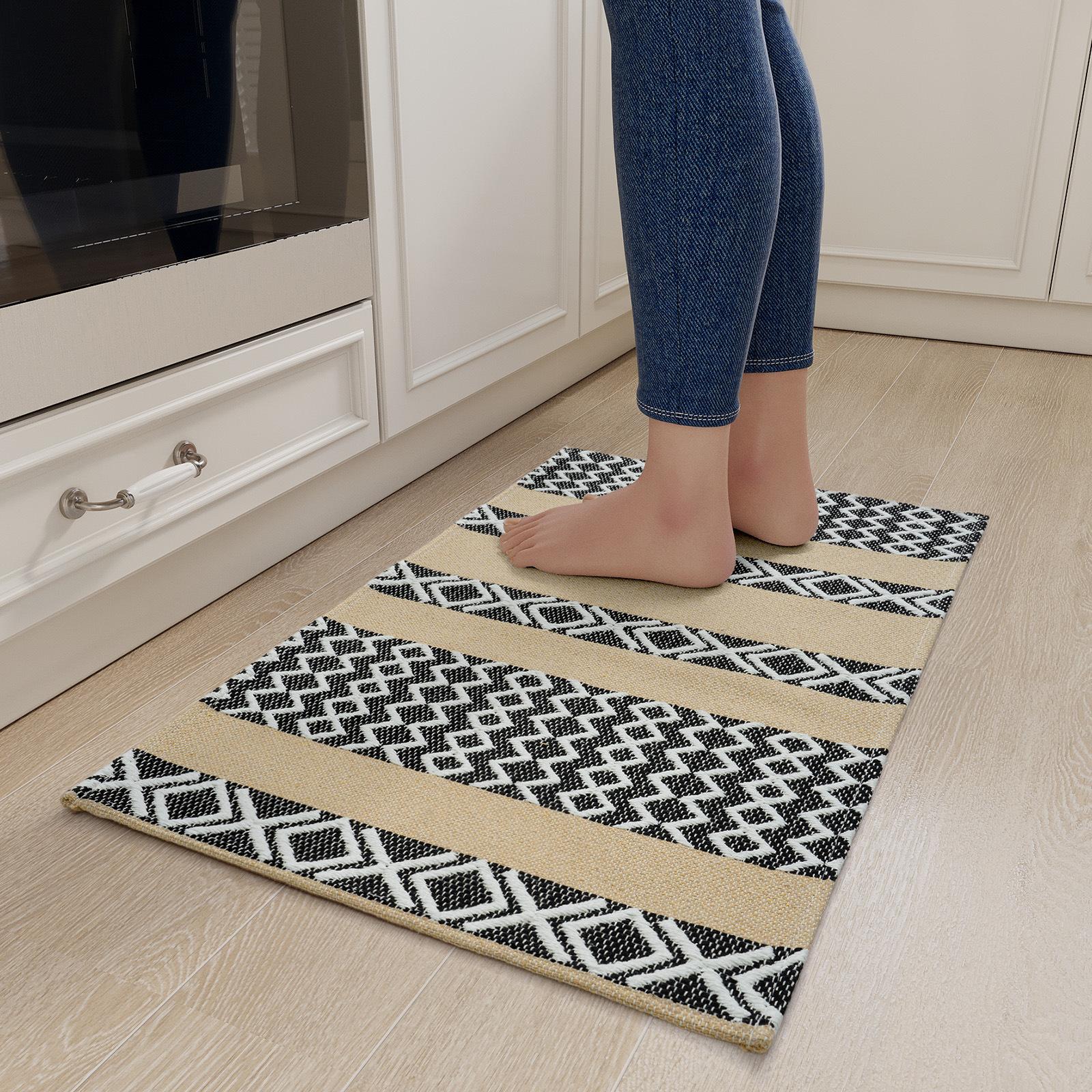 Тканий кухонний килимок, схожий на льон, поліестерово-бавовняний нековзний килимок для підлоги, масло/стійкий до плям, абсорбуючий протиковзкий кухонний килим 50x80cm
Тканий кухонний килимок, схожий на льон, поліестерово-бавовняний нековзний килимок для підлоги, масло/стійкий до плям, абсорбуючий протиковзкий кухонний килим 50x80cm