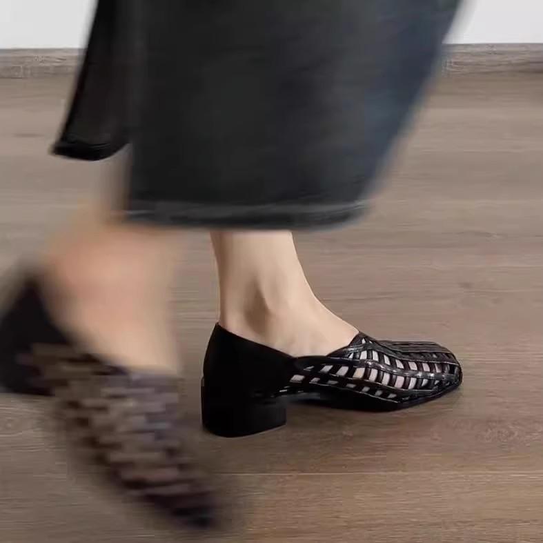 IPPEUM Women Sandals Mesh High Heels 2025 New Block Heel Ballet Shoes Pumps 225
IPPEUM Women Sandals Mesh High Heels 2025 New Block Heel Ballet Shoes Pumps 225