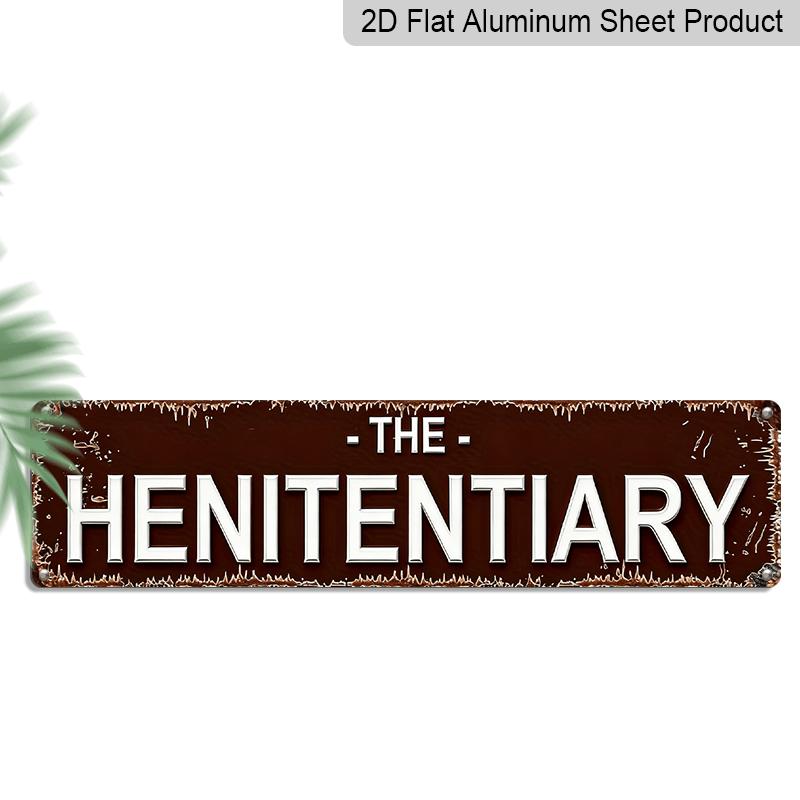 Rustic Metal Sign The Henitentiary - Aluminum Decorative Sign for A Chicken Coop or Bar, Vintage Wall Plaque, 15.7×3.94inch 40cm x 10cm
Rustic Metal Sign The Henitentiary - Aluminum Decorative Sign for A Chicken Coop or Bar, Vintage Wall Plaque, 15.7×3.94inch 40cm x 10cm