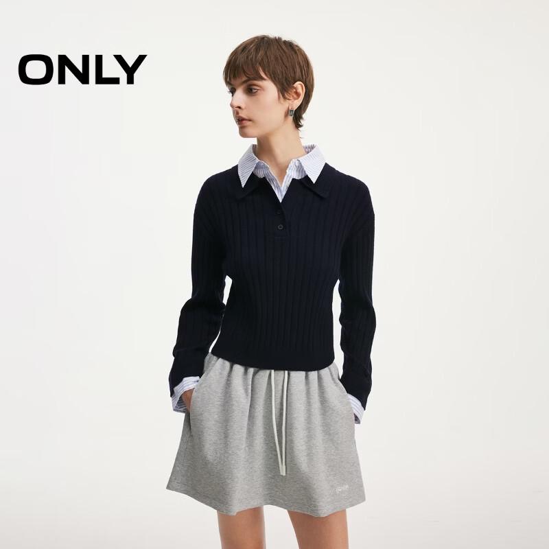ONLY Women s Ribbed Knit Faux Two-Piece Sweater with Back Cutout S
ONLY Women s Ribbed Knit Faux Two-Piece Sweater with Back Cutout S