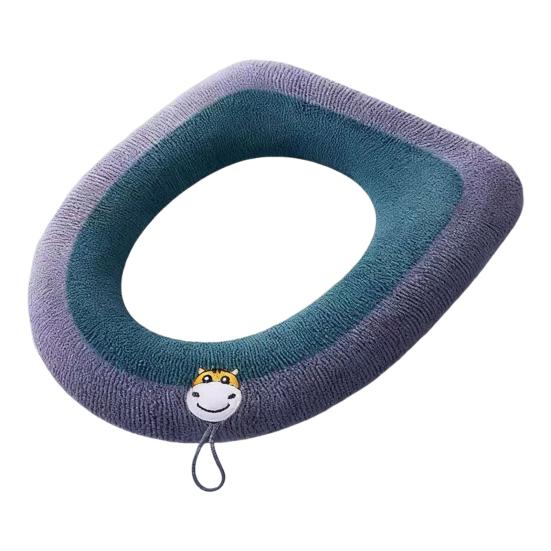 Toilet Seat with Embroidery Handle Soft Warm Knitted Fabric Reusable Washable O-Shaped Fit Non-Slip Elastic Band Toilet Seat Pad C
Toilet Seat with Embroidery Handle Soft Warm Knitted Fabric Reusable Washable O-Shaped Fit Non-Slip Elastic Band Toilet Seat Pad C