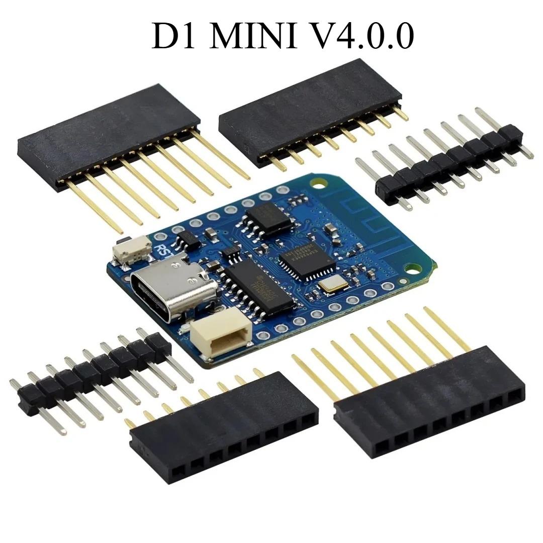 WeMos D1 Mini V4.0.0 TYPE-C Micro ESP8266 ESP-12F CH340G V2 Module NodeMcu Lua WiFi Development Board 3.3V With Pin For Arduino 1PCS червоний
WeMos D1 Mini V4.0.0 TYPE-C Micro ESP8266 ESP-12F CH340G V2 Module NodeMcu Lua WiFi Development Board 3.3V With Pin For Arduino 1PCS червоний