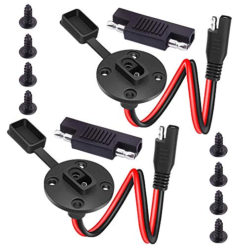 GTIWUNG 25cm 12AWG SAE to SAE 2 Pin Quick Dust Cap Power Automotive Panel Extension Cable, SAE Connector to SAE Power Socket Side Wall Port with
GTIWUNG 25cm 12AWG SAE to SAE 2 Pin Quick Dust Cap Power Automotive Panel Extension Cable, SAE Connector to SAE Power Socket Side Wall Port with