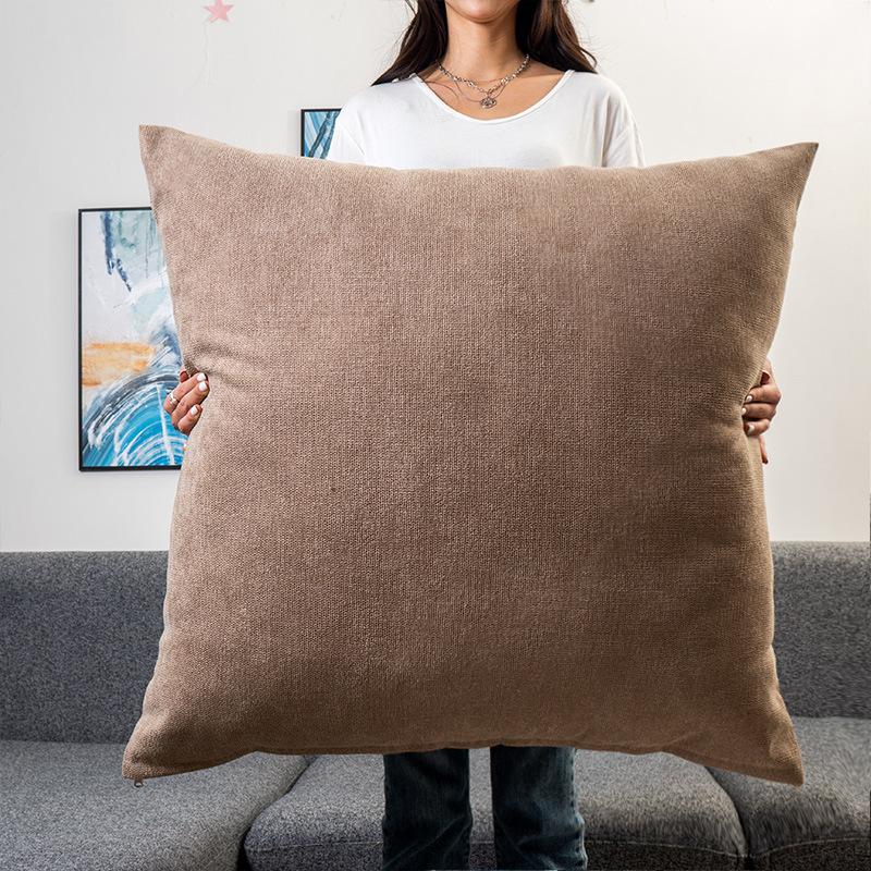 Large Square Pillowcase Coffee Sofa Back Huge Cushion Cover Washable Living Room Bedroom Pillow Cases Solid Color 60/70/80CM 55x55cm
Large Square Pillowcase Coffee Sofa Back Huge Cushion Cover Washable Living Room Bedroom Pillow Cases Solid Color 60/70/80CM 55x55cm