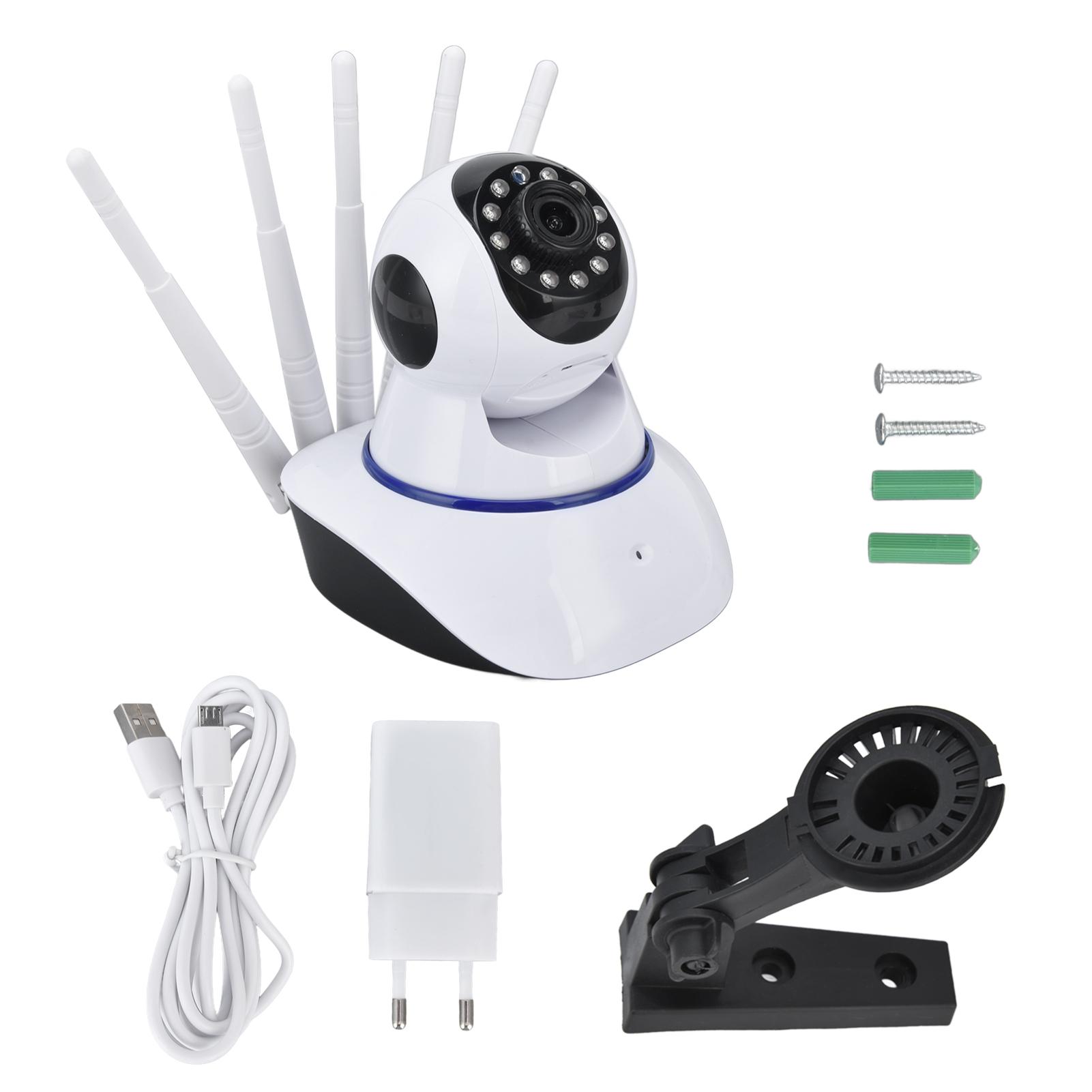 Smart HD Camera with 5 Antennas 360 degrees Panoramic Cam Night Vision Motion Detection 2 Way Intercom for
Smart HD Camera with 5 Antennas 360 degrees Panoramic Cam Night Vision Motion Detection 2 Way Intercom for