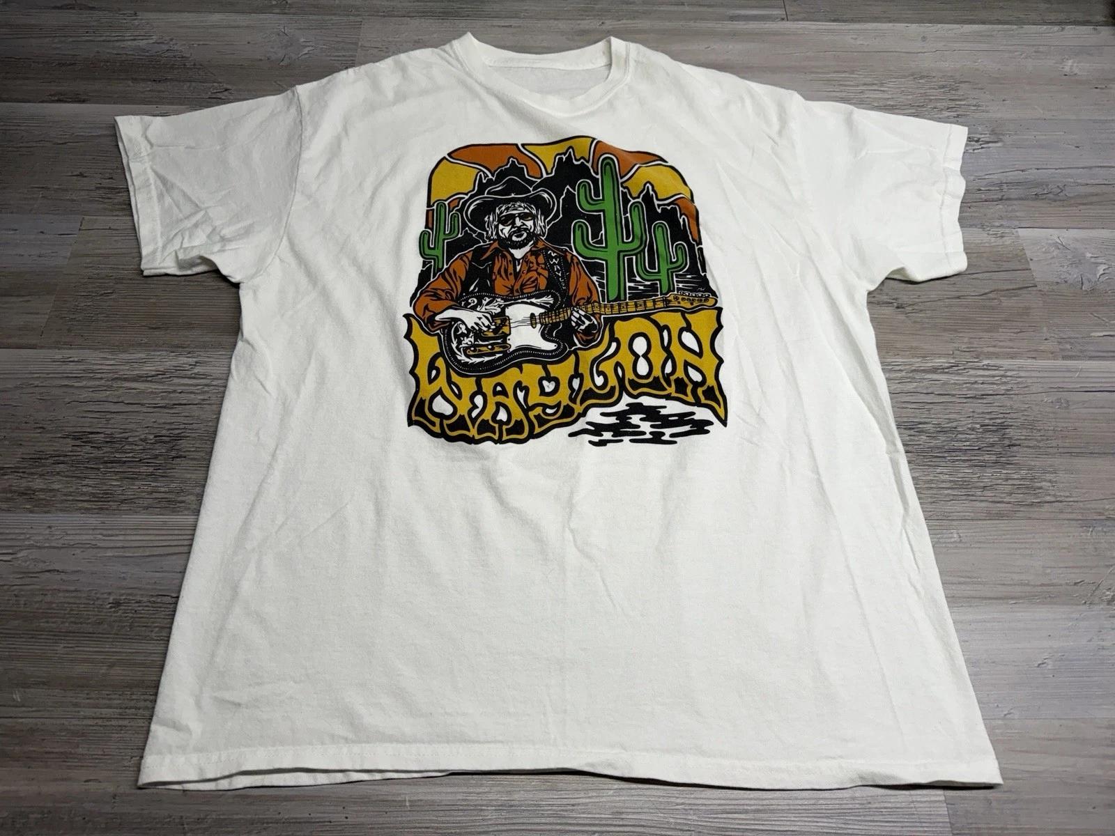 Waylon Jennings T-Shirt Mens Sz XL White Graphic Print Short Sleeve Country Tee S
Waylon Jennings T-Shirt Mens Sz XL White Graphic Print Short Sleeve Country Tee S