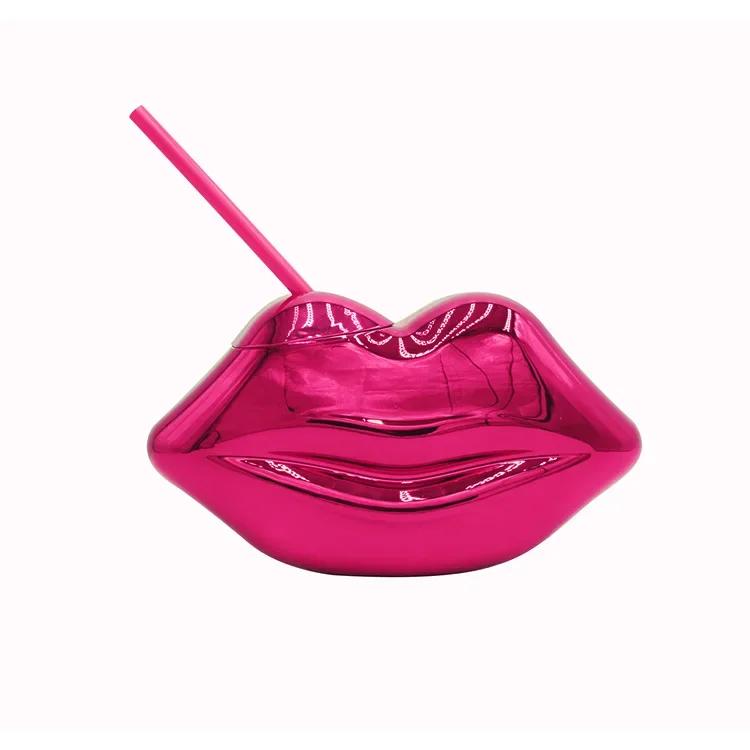 Creative Holiday Lip-shaped Retro Straw Cups Drink Cups Disco Electroplated Plastic Drinking Cup New Year Valentine s Day Gift рожевий червоний колір
Creative Holiday Lip-shaped Retro Straw Cups Drink Cups Disco Electroplated Plastic Drinking Cup New Year Valentine s Day Gift рожевий червоний колір