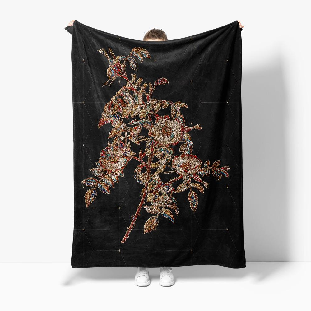 Faux Fur Throw Blanket with Floral Branches Pattern Decorative Sofa Bed Living Room Blanket for Home Decor 75x100cm
Faux Fur Throw Blanket with Floral Branches Pattern Decorative Sofa Bed Living Room Blanket for Home Decor 75x100cm