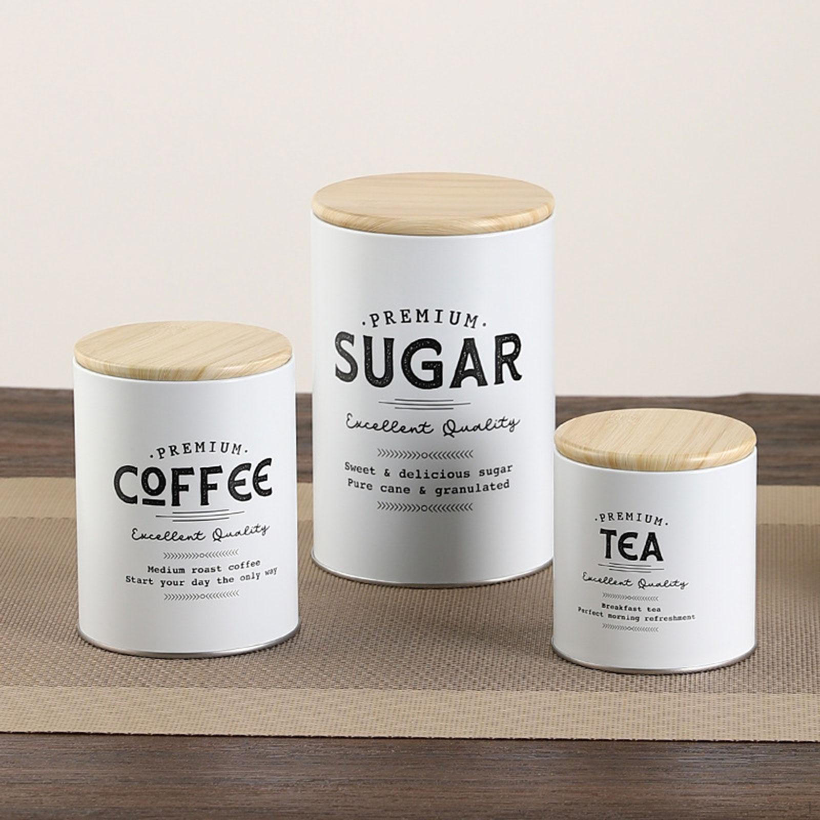 3 Piece Farmhouse Countertop Kitchen Canister Set, Rustic Large Coffee Jar Set for чорний
3 Piece Farmhouse Countertop Kitchen Canister Set, Rustic Large Coffee Jar Set for чорний