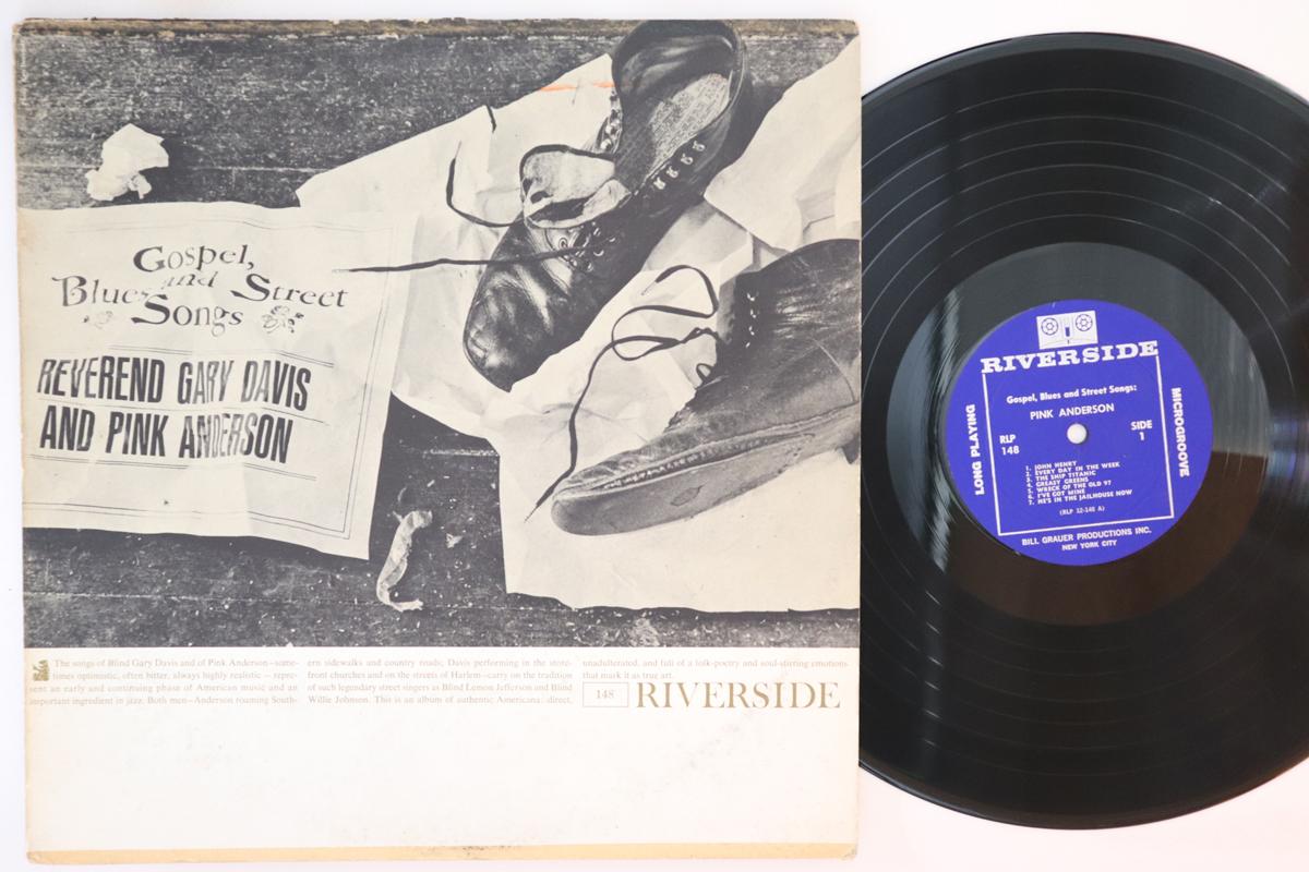 LP Record REVEREND GARY DAVIS PINK ANDERSON Gospel Blues And Street Songs RLP148 RIVERSIDE 1961 US Blues Used
LP Record REVEREND GARY DAVIS PINK ANDERSON Gospel Blues And Street Songs RLP148 RIVERSIDE 1961 US Blues Used