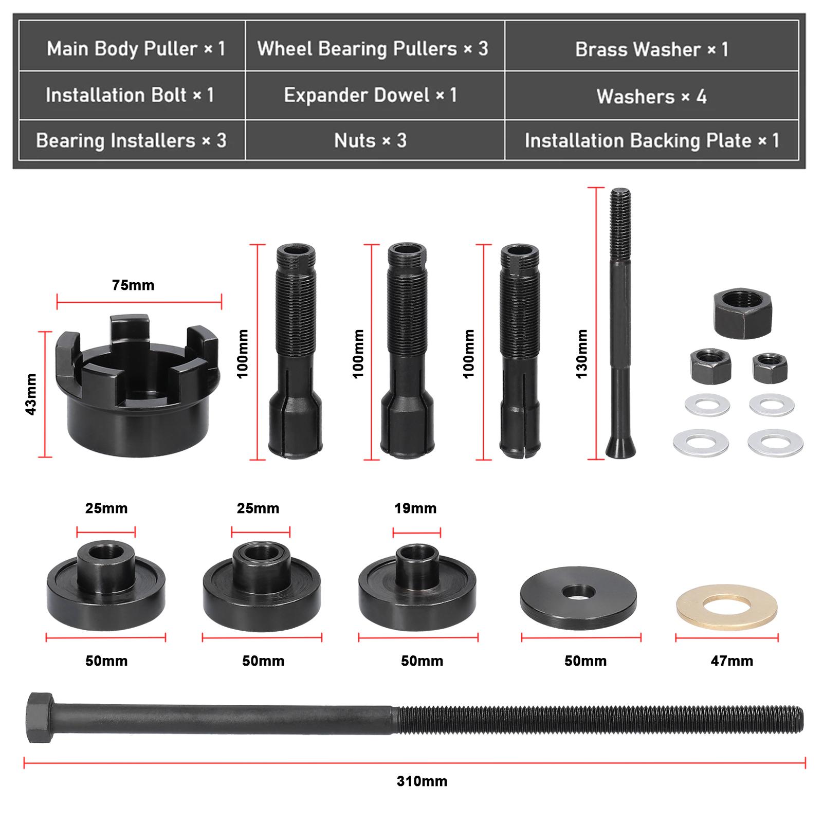 Motorcycle Wheel Bearing Remover Set Motorcycle Bearing Extractor Kit Wheel Bearing Removal Tool for 3Celsius4 1 Inch 25mm Bearings with Storage Box f
Motorcycle Wheel Bearing Remover Set Motorcycle Bearing Extractor Kit Wheel Bearing Removal Tool for 3Celsius4 1 Inch 25mm Bearings with Storage Box f