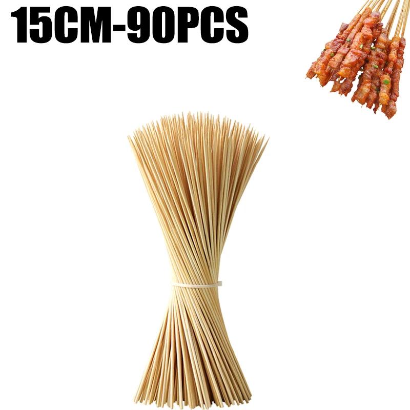 90pcs Bamboo Stick Food Grade Bamboo Skewer Sticks Disposable Natural Wood Long Stick for Barbecue Fruit BBQ Tools 15/20/25/30cm
90pcs Bamboo Stick Food Grade Bamboo Skewer Sticks Disposable Natural Wood Long Stick for Barbecue Fruit BBQ Tools 15/20/25/30cm