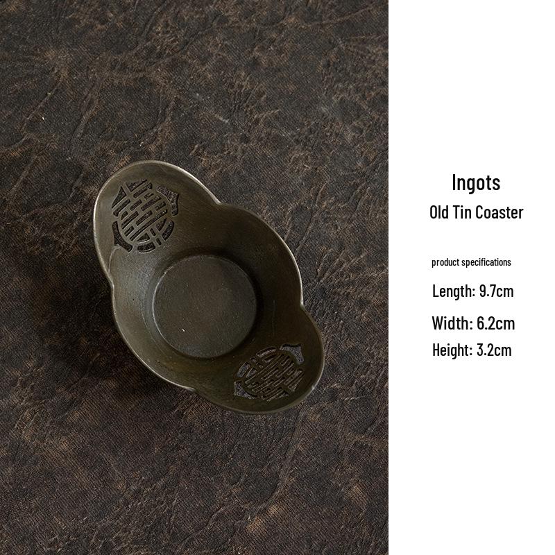 Japanese Antique Tin Tea Cup Coaster: Non-slip Retro Mat for Tea Ceremony Accessories Antique Pewter
Japanese Antique Tin Tea Cup Coaster: Non-slip Retro Mat for Tea Ceremony Accessories Antique Pewter