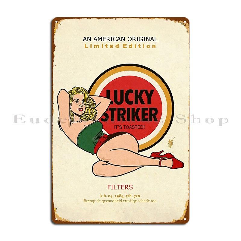 Lucky Striker Pin Up Limited Edition Metal Plaque Classic Retro Character Design Cinema Tin Sign Poster 20x30cm
Lucky Striker Pin Up Limited Edition Metal Plaque Classic Retro Character Design Cinema Tin Sign Poster 20x30cm