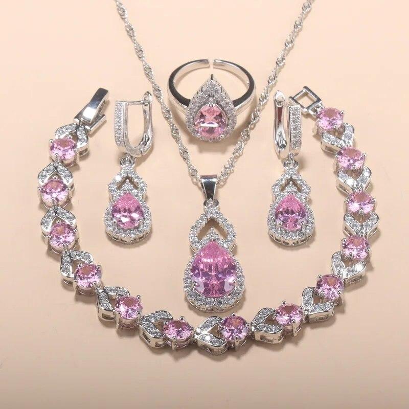 925 Silver Luxury Quality Jewelry Women s Necklace Pendant Charm Bracelet Ring Earrings Sets Wedding Dress Accessories
925 Silver Luxury Quality Jewelry Women s Necklace Pendant Charm Bracelet Ring Earrings Sets Wedding Dress Accessories